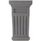 Ekena Millwork 5 1/2"W x 5 1/2"D x 10"H Fluted Wood Vintage Decor Corbel, Pebble Grey CORWD05X05X10FLPG - alternate 3